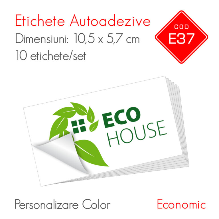 Etichete Autoadezive Personalizate Color 105 x 57 mm | Economic