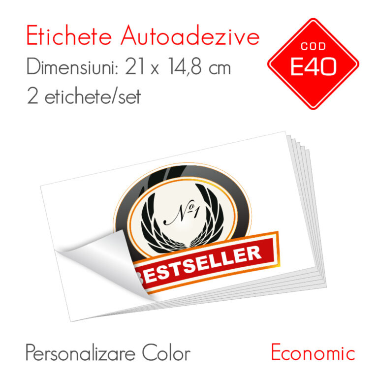 Etichete Autoadezive Personalizate Color 210 x 148 mm | Economic